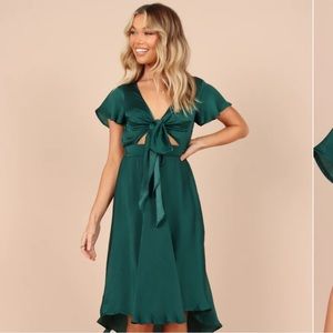 Amanda Hi-lo Tie Front Dress
